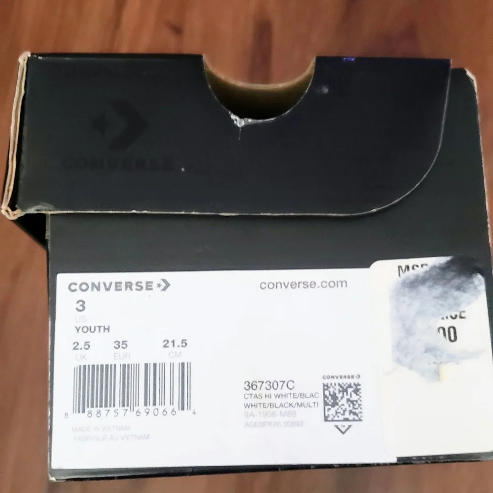 Chuck Taylor Batman Converse Youth Size 3
